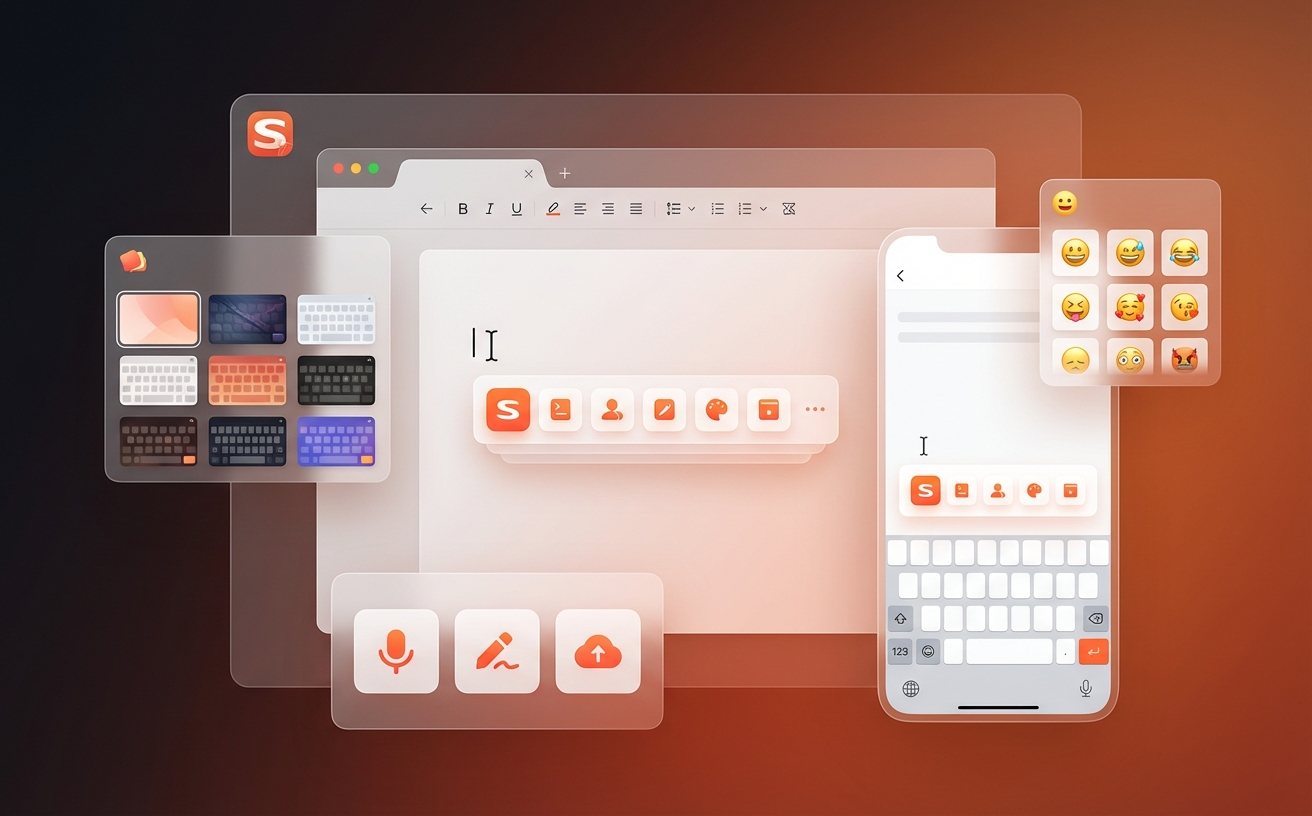 搜狗输入法高清晰候选词栏视觉效果展示
